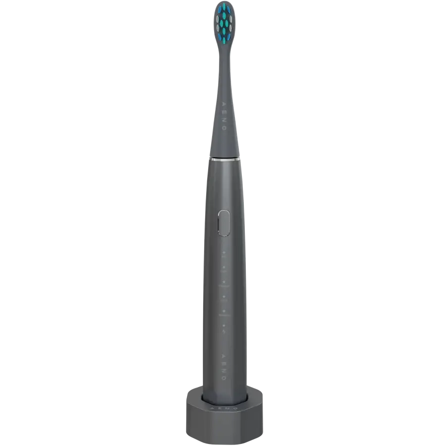 Wireless Tooth Brush, Grey, 3 Brush Heads, 1400mAh, Function: Soft, Clean, Massage, White, Sweep - image 1