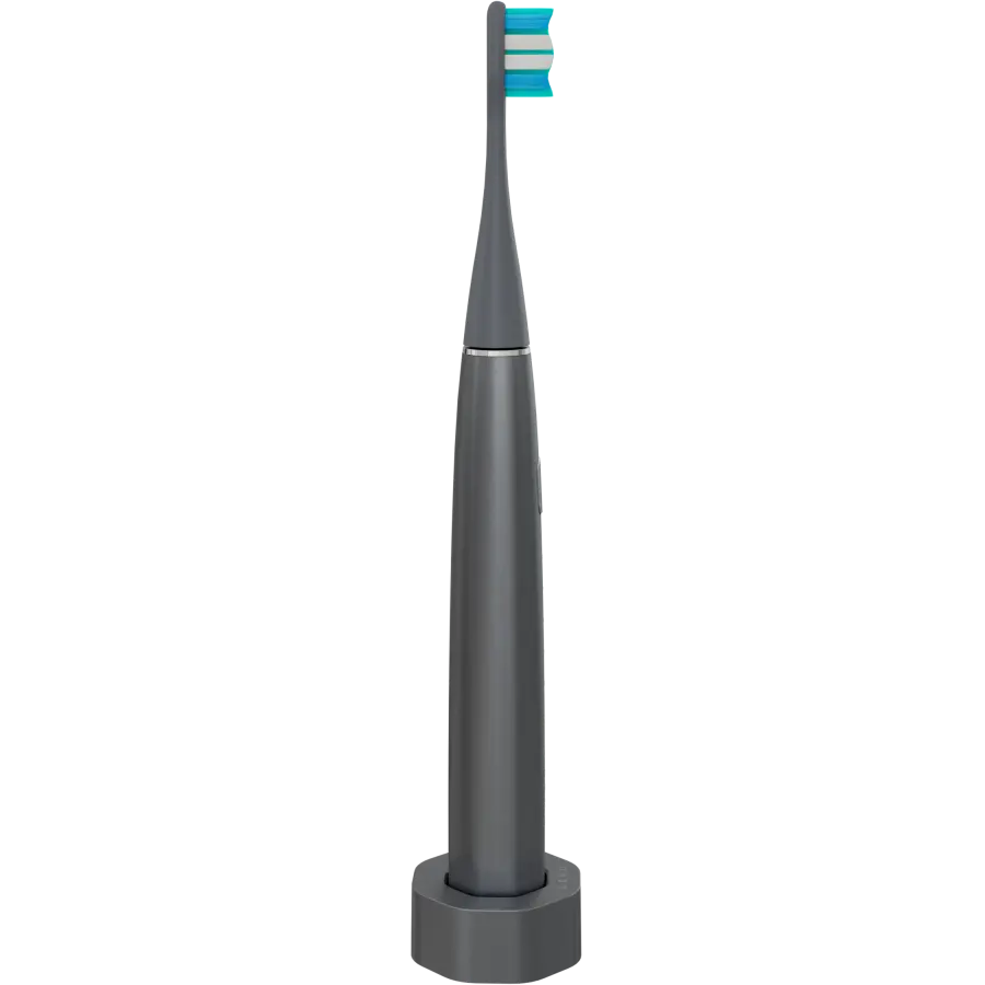 Wireless Tooth Brush, Grey, 3 Brush Heads, 1400mAh, Function: Soft, Clean, Massage, White, Sweep - image 3