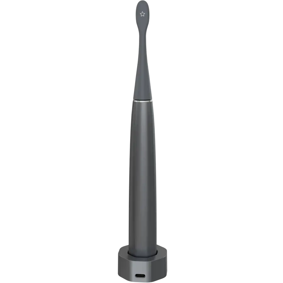 Wireless Tooth Brush, Grey, 3 Brush Heads, 1400mAh, Function: Soft, Clean, Massage, White, Sweep - image 4