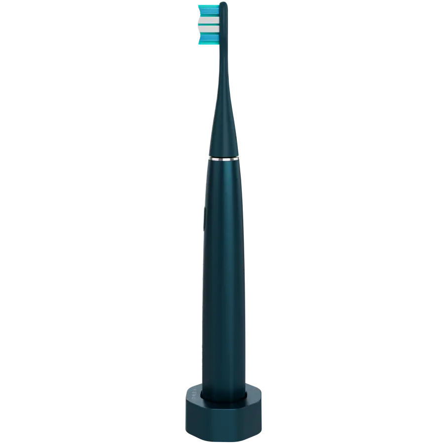Wireless Tooth Brush, Navy Blue, 3 Brush Heads, 1400mAh, Function: Soft, Clean, Massage, White, Sweep - image 5