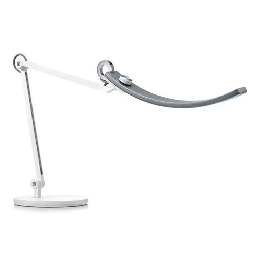 Дизайнерска лампа, BenQ TABLE e-Reading Desk lamp BenQ Light Source Dual Color LED, Color Rendering Index >95, Center Illuminance 1600 lux (Height 45cm), Color Temperature 2700K ~ 5700K, Lighting Coverage (At 500 Lux) 90cm (width), Aluminum alloy, Zinc alloy, SILVER