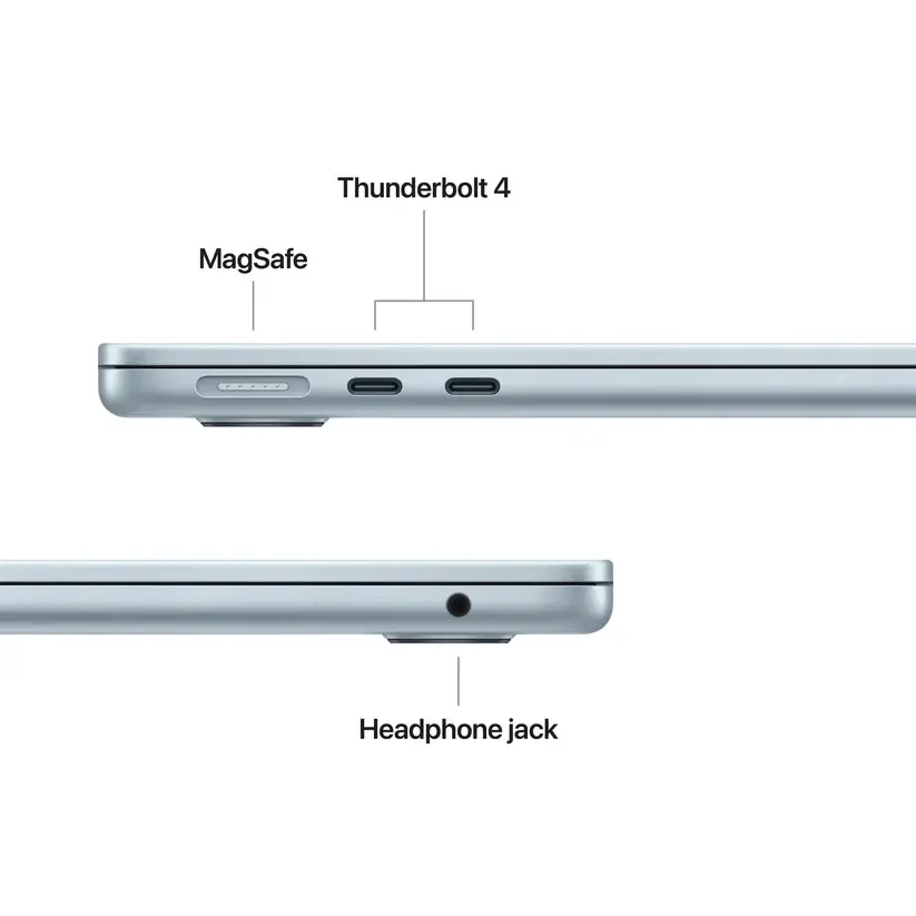 Лаптоп, Apple MacBook Air 13.6: Apple M5 chip with 10-core CPU and 8-core GPU, 16GB, 512GB SSD - Sky Blue - image 3