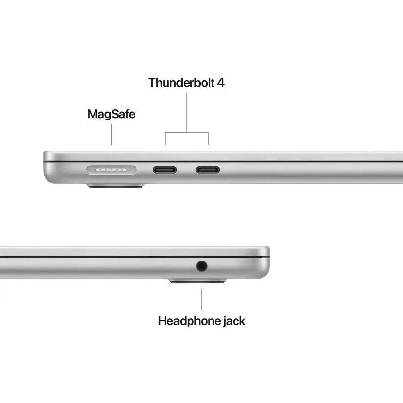 Лаптоп, Apple MacBook Air 13.6: Apple M5 chip with 10-core CPU and 10-core GPU, 24GB, 1TB SSD - Silver - image 3
