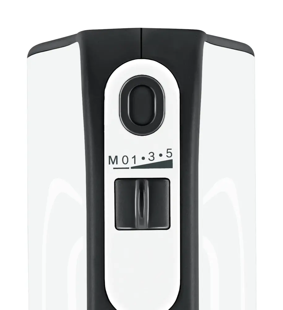Миксер, Bosch MFQ4020, Hand mixer, Styline, 450 W, with innovative FineCreamer stirrers, blender attachment, 5 speed settings, additional pulse/turbo setting, White -black - image 5