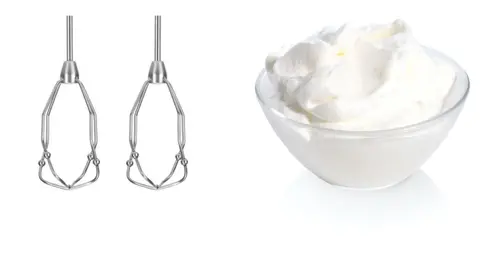 Миксер, Bosch MFQ4020, Hand mixer, Styline, 450 W, with innovative FineCreamer stirrers, blender attachment, 5 speed settings, additional pulse/turbo setting, White -black - image 7