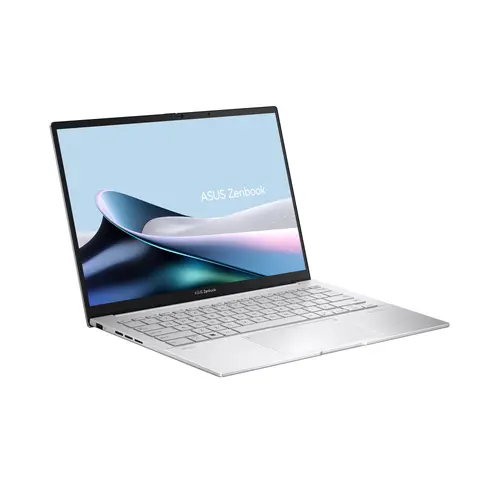 Лаптоп, Asus Zenbook UX3405CA-ST1109NA, Intel Ultra 9 285H 2.9 GHz (24MB Cache, up to 5.4 GHz, 16 cores, 16 Threads), 14.0 OLED WQXGA+(WQ+) 2880X1800 16:10 Bend+500nits Glare , 120 Hz, LPDDR5X 32GB ( on board ),1TB  SSD G4, No OS , Foggy Silver, no adapter - image 2