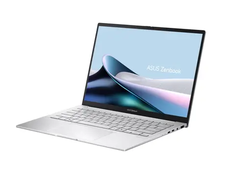 Лаптоп, Asus Zenbook UX3405CA-ST1109NA, Intel Ultra 9 285H 2.9 GHz (24MB Cache, up to 5.4 GHz, 16 cores, 16 Threads), 14.0 OLED WQXGA+(WQ+) 2880X1800 16:10 Bend+500nits Glare , 120 Hz, LPDDR5X 32GB ( on board ),1TB  SSD G4, No OS , Foggy Silver, no adapter - image 3