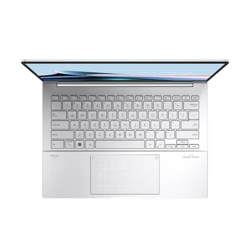 Лаптоп, Asus Zenbook UX3405CA-ST1109NA, Intel Ultra 9 285H 2.9 GHz (24MB Cache, up to 5.4 GHz, 16 cores, 16 Threads), 14.0 OLED WQXGA+(WQ+) 2880X1800 16:10 Bend+500nits Glare , 120 Hz, LPDDR5X 32GB ( on board ),1TB  SSD G4, No OS , Foggy Silver, no adapter - image 4