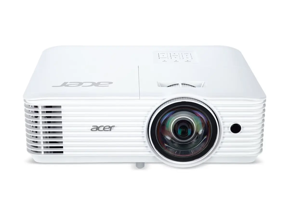 Мултимедиен проектор, Acer Projector S1287n, DLP, Short Throw 0.6, XGA (1024x768), 4000 ANSI Lumens, 20 000:1, 1x, HDMI 2x1.4b, DC Out (5V/1A, USB-A), Component Video (D-sub), RCA, RG-45, RS232, Audio in/out, Speaker 16W, 3.1 kg, 3Y, White - image 1