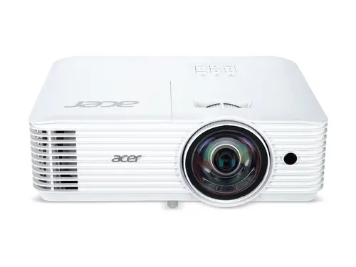 Мултимедиен проектор, Acer Projector S1287n, DLP, Short Throw 0.6, XGA (1024x768), 4000 ANSI Lum, 20 000:1, 1x Zoom, 2x HDMI (1.4b), Component Video (D-sub), PC Audio 3.5mm, RCA, DC Out (5V/1A, USB-A), RG-45, RS232, Speaker 16W, 3.1 kg, 3Y, White - image 1