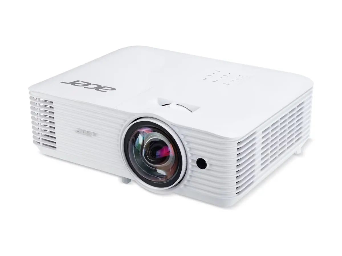 Мултимедиен проектор, Acer Projector S1287n, DLP, Short Throw 0.6, XGA (1024x768), 4000 ANSI Lumens, 20 000:1, 1x, HDMI 2x1.4b, DC Out (5V/1A, USB-A), Component Video (D-sub), RCA, RG-45, RS232, Audio in/out, Speaker 16W, 3.1 kg, 3Y, White - image 2