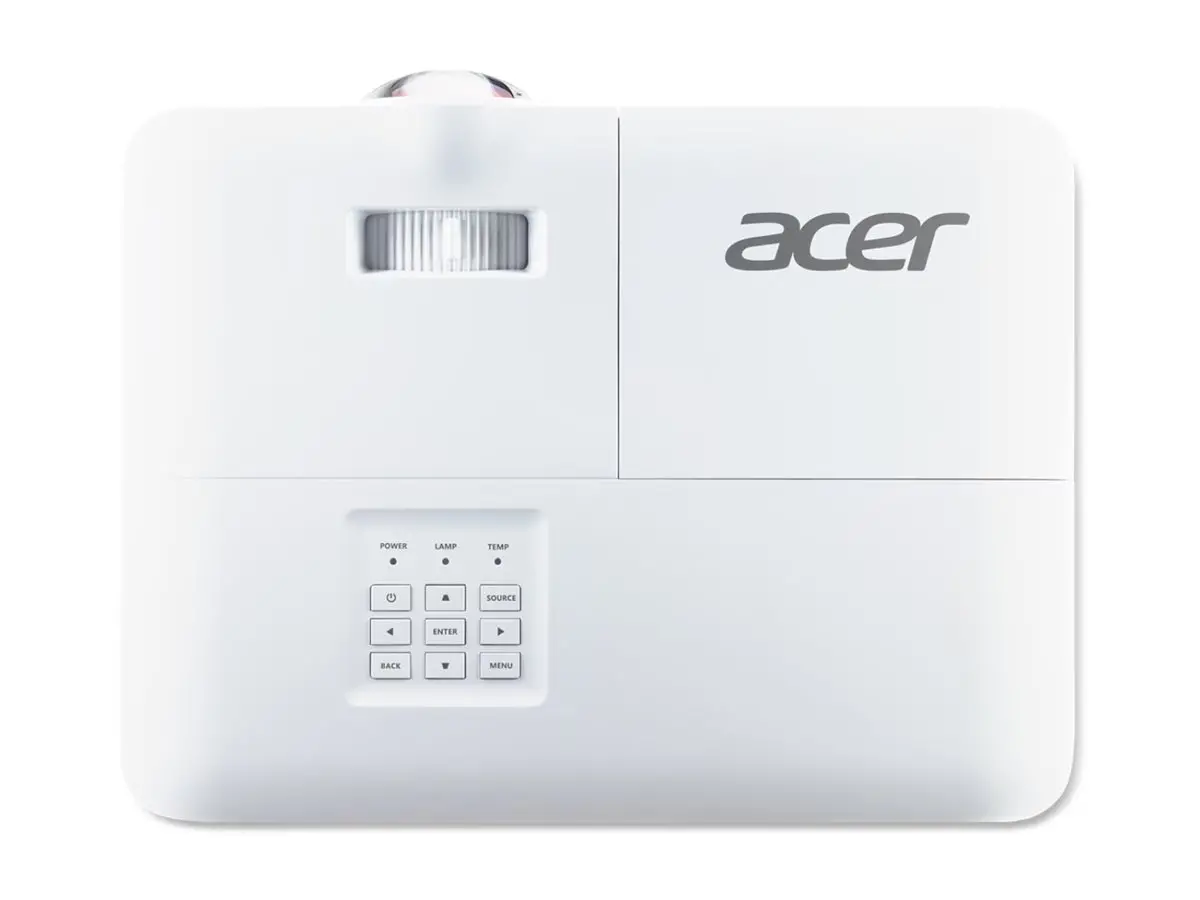 Мултимедиен проектор, Acer Projector S1287n, DLP, Short Throw 0.6, XGA (1024x768), 4000 ANSI Lumens, 20 000:1, 1x, HDMI 2x1.4b, DC Out (5V/1A, USB-A), Component Video (D-sub), RCA, RG-45, RS232, Audio in/out, Speaker 16W, 3.1 kg, 3Y, White - image 3