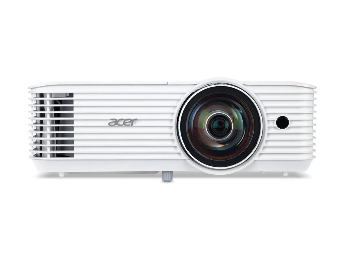 Мултимедиен проектор, Acer Projector S1387n, DLP, Short Throw 0.5, WXGA (1280x800), 4000 ANSI Lumens, 20 000:1, 1x, HDMI 1.4x2, DC Out (5V/1A, USB-A), Component Video (D-sub), RCA, RJ45, RS232, Audio in/out, Speaker 16W, 3.1 kg, 3Y, White