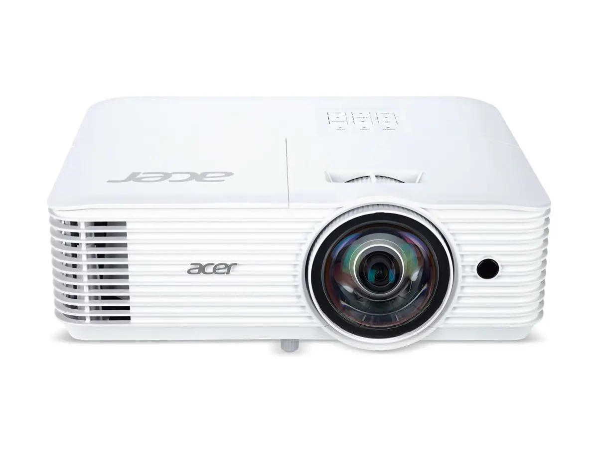 Мултимедиен проектор, Acer Projector S1387n, DLP, Short Throw 0.5, WXGA (1280x800), 4000 ANSI Lumens, 20 000:1, 1x, HDMI 1.4x2, DC Out (5V/1A, USB-A), Component Video (D-sub), RCA, RJ45, RS232, Audio in/out, Speaker 16W, 3.1 kg, 3Y, White - image 1