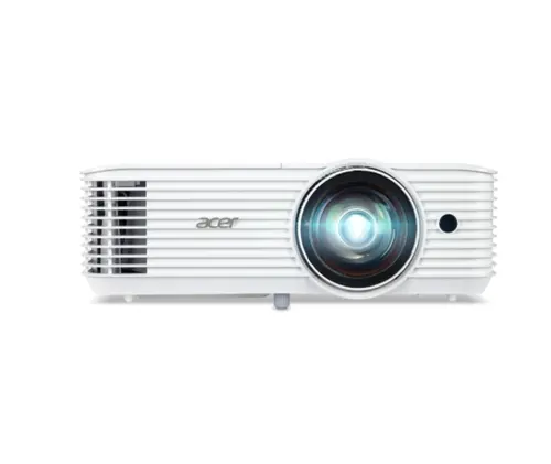 Мултимедиен проектор, Acer Projector S1387n, DLP, Short Throw 0.5, WXGA (1280x800), 4000 ANSI Lum, 20 000:1, 1x Zoom, 2x HDMI (1.4b), Component Video (D-sub), PC Audio 3.5mm, RCA, DC Out (5V/1A, USB-A), RG-45, RS232, Speaker 16W, 3.1 kg, 3Y, White - image 1