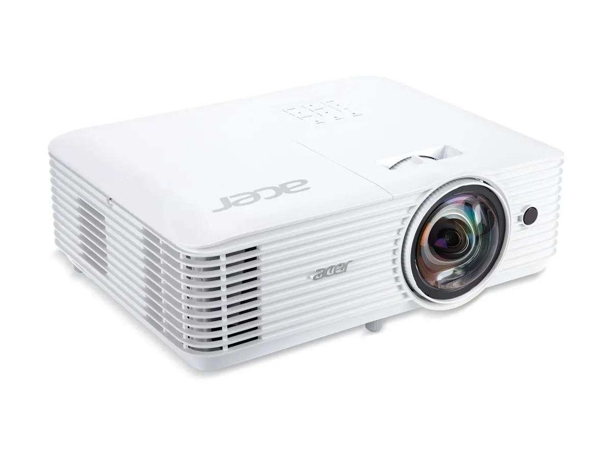 Мултимедиен проектор, Acer Projector S1387n, DLP, Short Throw 0.5, WXGA (1280x800), 4000 ANSI Lumens, 20 000:1, 1x, HDMI 1.4x2, DC Out (5V/1A, USB-A), Component Video (D-sub), RCA, RJ45, RS232, Audio in/out, Speaker 16W, 3.1 kg, 3Y, White - image 3