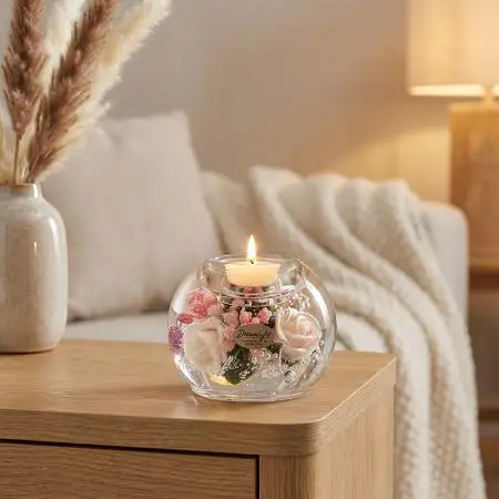 Стъклен свещник Little Rose - image 2