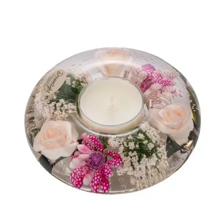 Стъклен свещник Little Rose - image 6