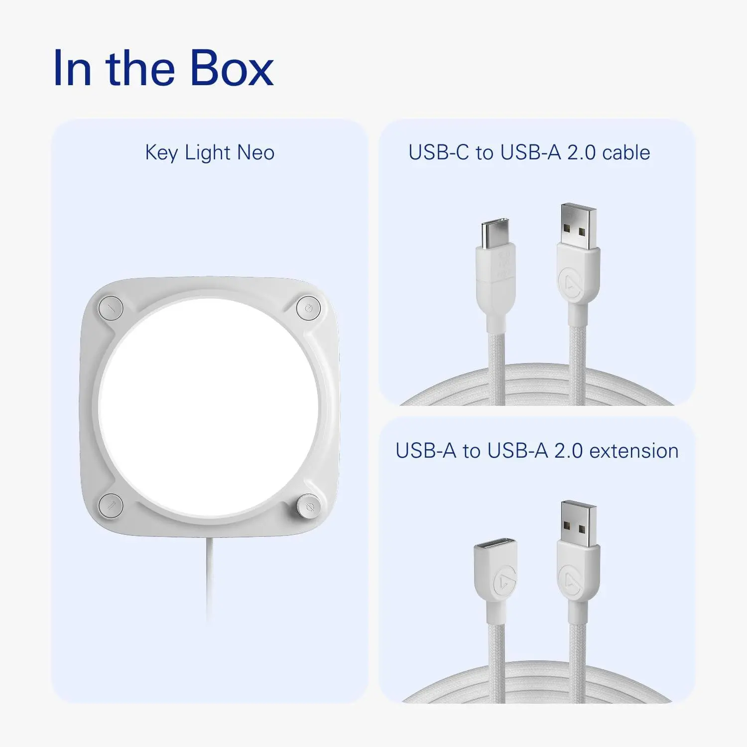 Φωτισμός Elgato Key Light Neo χωρίς βάση στήριξης - Λευκό - image 1