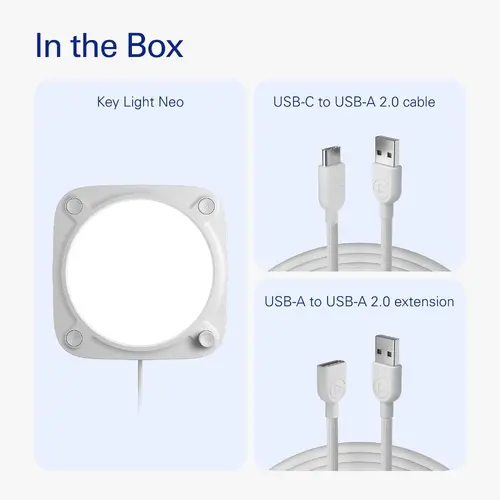 Iluminare Elgato Key Light Neo fără suport de montaj - Alb - 2