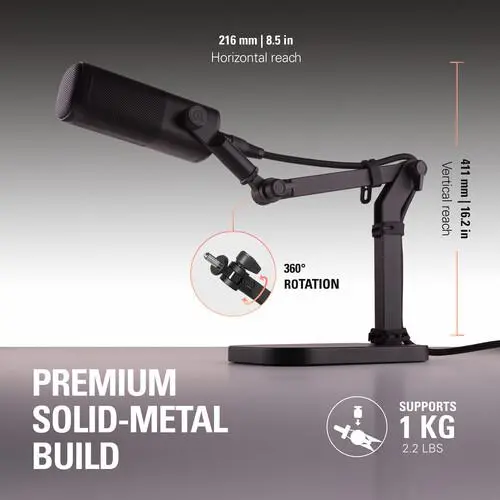 Поставка за микрофон Elgato Wave Desk Stand - image 4