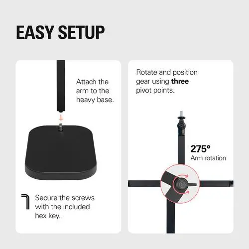 Suport pentru microfon Elgato Wave Desk Stand - 6