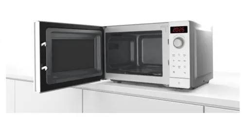 Микровълнова печка, Bosch FFL023MW0, SER2, Freestanding microwave, 800 W, 20 l, Number of power levels 5, 27 cm glass rotating plate, AutoPilot 7, White - image 2