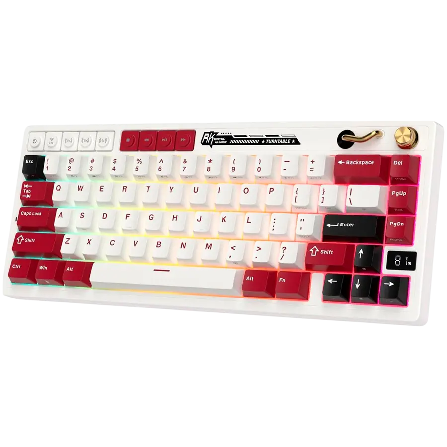 ROYAL KLUDGE RK M65 Famicom Gaming Keyboard Cream switch - image 1