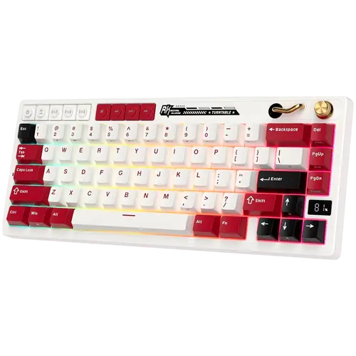 ROYAL KLUDGE RK M65 Famicom Gaming Keyboard Cream switch - image 1