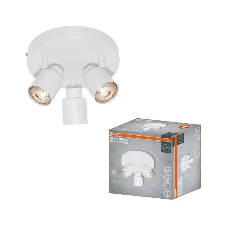 Φωτιστικό LED σποτ PRIMAL WHITE 3XGU10 PLATE LEDVANCE - λευκό