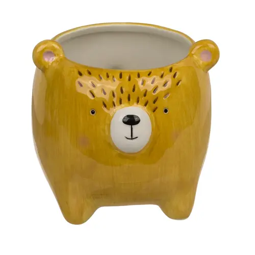 Декоративна керамична саксия, лъв Декоративна керамична саксия, лъв