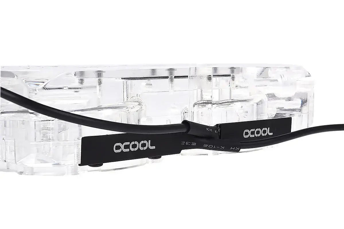 Adaptor cu filet interior și exterior Alphacool Eisdecke D5 Dual Acrylic Attachment 3x 1/4" - image 3