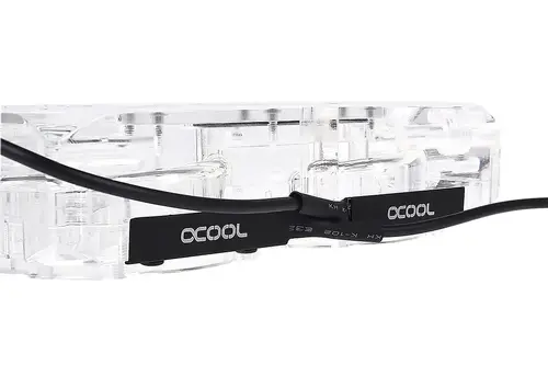 Adaptor cu filet interior și exterior Alphacool Eisdecke D5 Dual Acrylic Attachment 3x 1/4" - 4