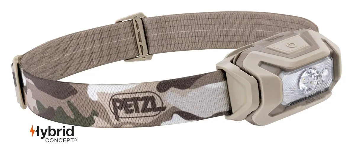 Челник PETZL ARIA 1R RGB 2026, 475 Лумена, Камуфлаж