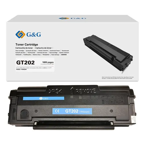 КАСЕТА ЗА ПРИНТЕРИ G&G P2022/P2022W/M2022NW - Black - PN GT202 (GT-202) КАСЕТА ЗА ПРИНТЕРИ G&G P2022/P2022W/M2022NW - Black - PN GT202 (GT-202)