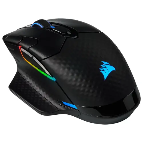 CORSAIR DARK CORE RGB PRO, Ασύρματο FPS/MOBA με SLIPSTREAM, Μαύρο, Οπίσθιος φωτισμός RGB LED, 18000 DPI, Οπτικό - 3