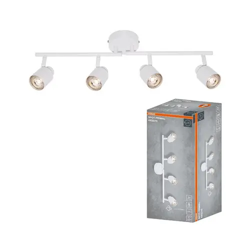 LED ОСВЕТИТЕЛНО ТЯЛО SPOT PRIMAL WHITE 4XGU10 LEDVANCE -WHITE LED ОСВЕТИТЕЛНО ТЯЛО SPOT PRIMAL WHITE 4XGU10 LEDVANCE -WHITE