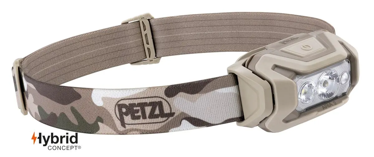 Челник PETZL ARIA 2 RGB 2026, 450 Лумена, Камуфлаж