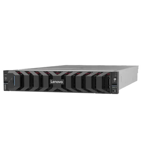Сървър, Lenovo ThinkSystem SR650 V4, 1xIntel Xeon 6505P 12C 2.2GHz 150W, 1x32GB 2Rx8, SW RD, 2x1300W, 24x2.5" Chassis(Standard)