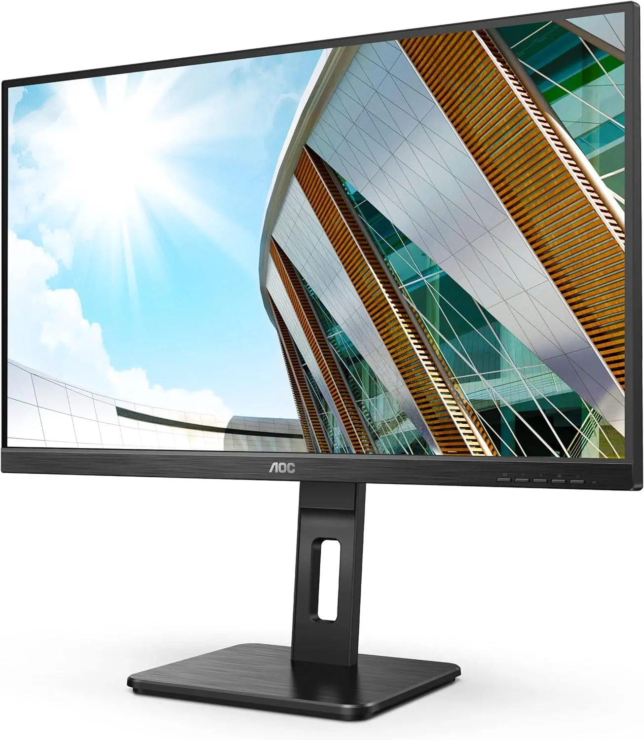 Οθόνη AOC 27P2Q, 27" IPS, WLED, 1920x1080, 100Hz, 250cd/m2 VGA, DP, HDMI, ηχεία USB, Hub