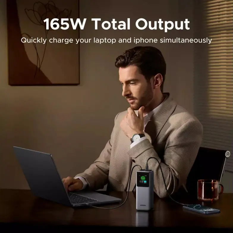 Power bank PB726 20 000mAh cu cablu integrat 165W UGREEN - image 1