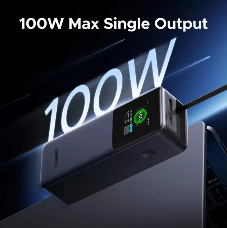 POWER BANK PB726 20 000mAh С ВГРАДЕН КАБЕЛ 165W UGREEN - image 3