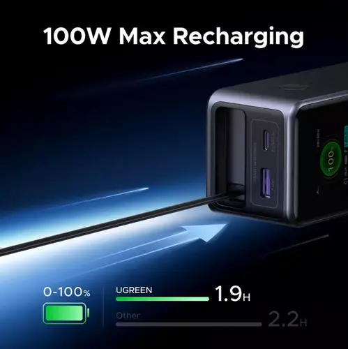 Power bank PB726 20 000mAh με ενσωματωμένο καλώδιο 165W UGREEN - 8