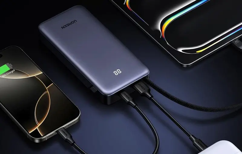 Power bank PB536 20 000mAh με ενσωματωμένο καλώδιο 45W UGREEN - γκρι - image 1