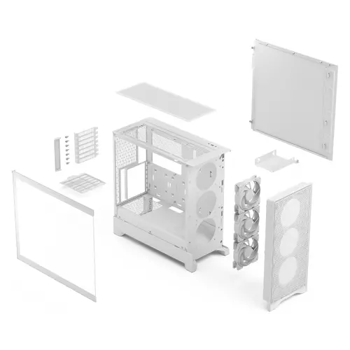 Кутия за компютър, FRACTAL DESIGN FD POP 2 AIR WHITE TG RGB - image 9