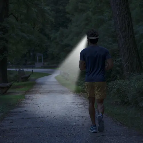 HAMA Фенер Челник "HL110", LED, батерии, спорт - image 2