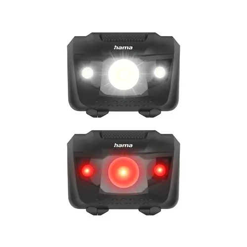 HAMA Φακός Κεφαλής HL200" LED, μπαταρίες, αθλητικός, 4 λειτουργίες - 4