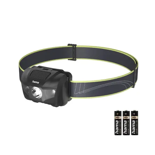 HAMA Lanternă frontală HL200" LED, baterii, sport, 4 moduri - 5