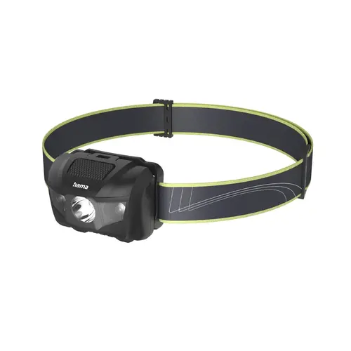 HAMA Φακός Κεφαλής HL200" LED, μπαταρίες, αθλητικός, 4 λειτουργίες - 1