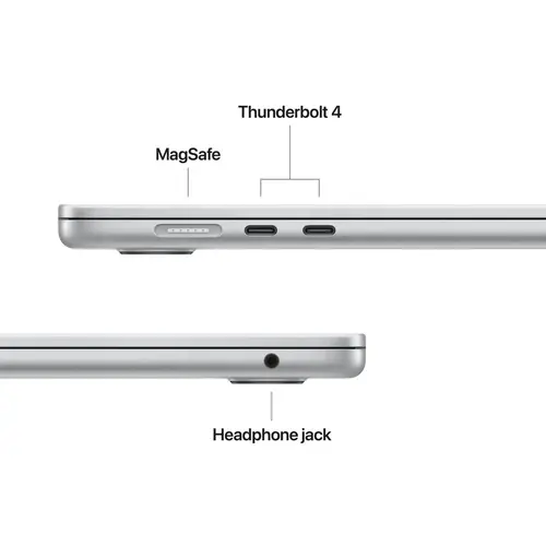 Лаптоп, Apple MacBook Air 15.3: Apple M5 chip with 10-core CPU and 10-core GPU, 24GB, 1TB SSD - Silver - image 3